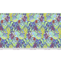 Floral Reef Quilt Fabric by Tula Pink - Reef What You Sew in Marine Blue/Green - PWTP264.MARINE
