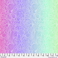 Floral Reef Quilt Fabric by Tula Pink - Riptide in Deep Dive Multi - PWTP270.DEEPDIVE