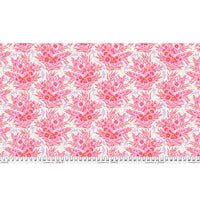 Floral Reef Quilt Fabric by Tula Pink - Shadow Shark in Delphine White/Pink - PWTP267.DELPHINE