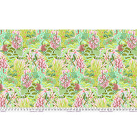 Floral Reef Quilt Fabric by Tula Pink - Reef What You Sew in Coralline Pink/Green - PWTP264.CORALLINE