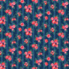 Florescence Quilt Fabric - Chintz Rose in Navy Blue - 91004M-49