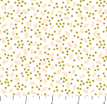 Florescence Quilt Fabric - Seeds in Cream - 91007M-11
