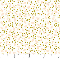 Florescence Quilt Fabric - Seeds in Cream - 91007M-11