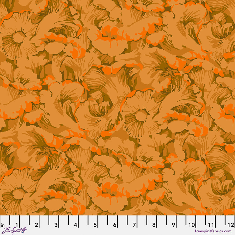 Forage Quilt Fabric - Chanterelle in Ochre Gold - PWMN074.OCHRE