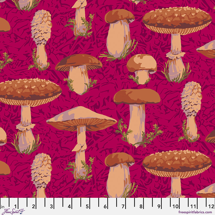 Forage Quilt Fabric - Forest in Magenta - PWMN077.MAGENTA