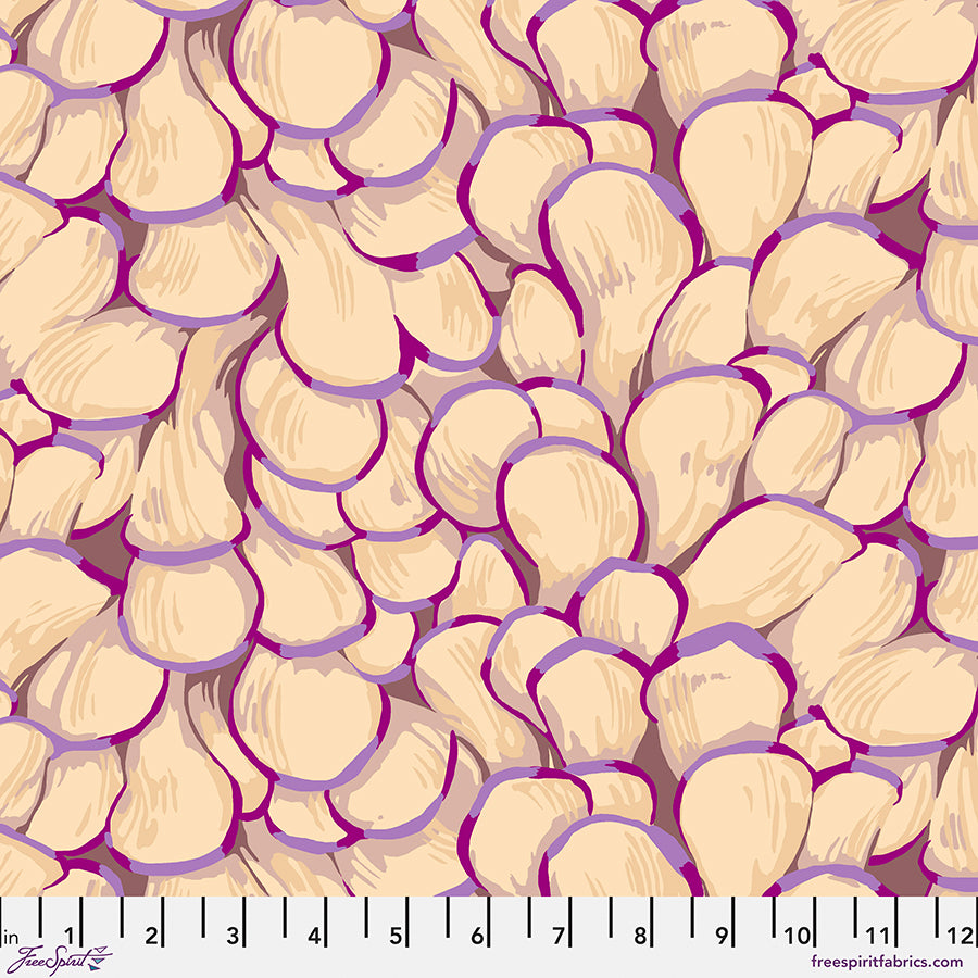 Forage Quilt Fabric - Oyster Mushroom in Light - PWMN068.LIGHT