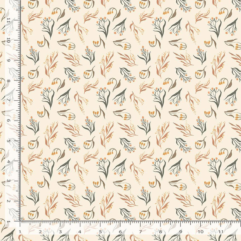 Forager Quilt Fabric - Flora in Cream - STELLA-DRR3039 CREAM