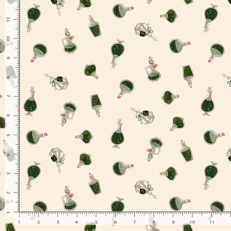 Forager Quilt Fabric - Potions in Cream - STELLA-DRR3038 CREAM