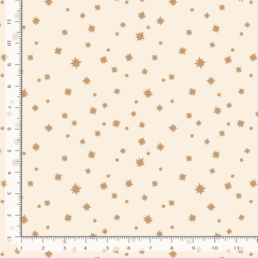 Forager Quilt Fabric - Stars in Cream - STELLA-DRR3033 CREAM