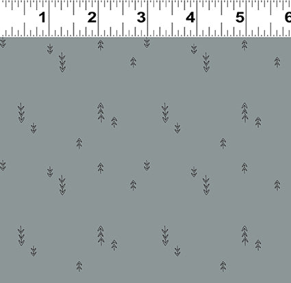 Forest Ferns Quilt Fabric - Trees in Gray - Y3999-6