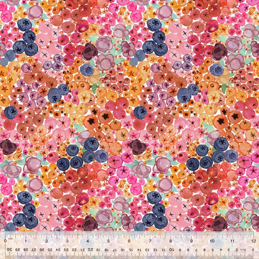 Forest Fruits Quilt Fabric - Ripe Berries in Pink - 54774D-6