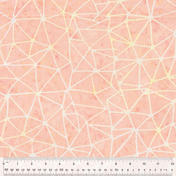 Found Batik Quilt Fabric - Connection in Blush Pink - 715Q-11