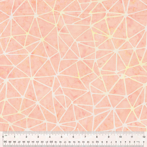 Found Batik Quilt Fabric - Connection in Blush Pink - 715Q-11
