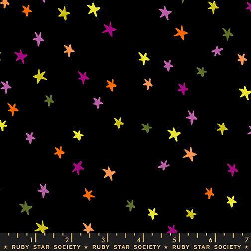 Freaky Familiars Quilt Fabric by Ruby Star Society - Starry in Spooky/Black - RS4109 98