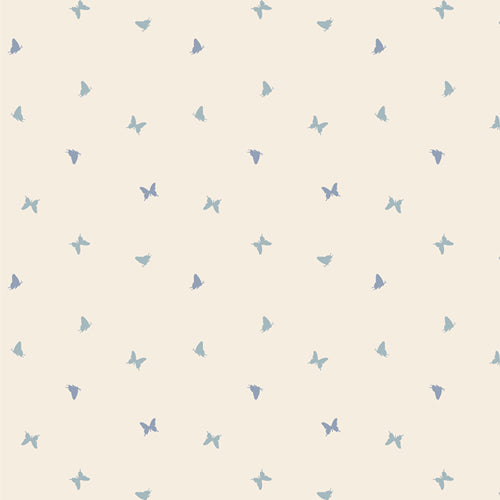 Fresh Linen Quilt Fabric - Fluttering Sky Off White - FRE32309