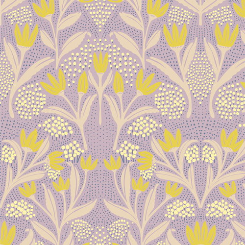Fresh Linen Quilt Fabric - Rain Showers in Purple - FRE32305
