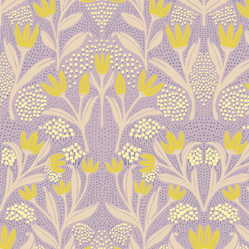 Fresh Linen Quilt Fabric - Rain Showers in Purple - FRE32305