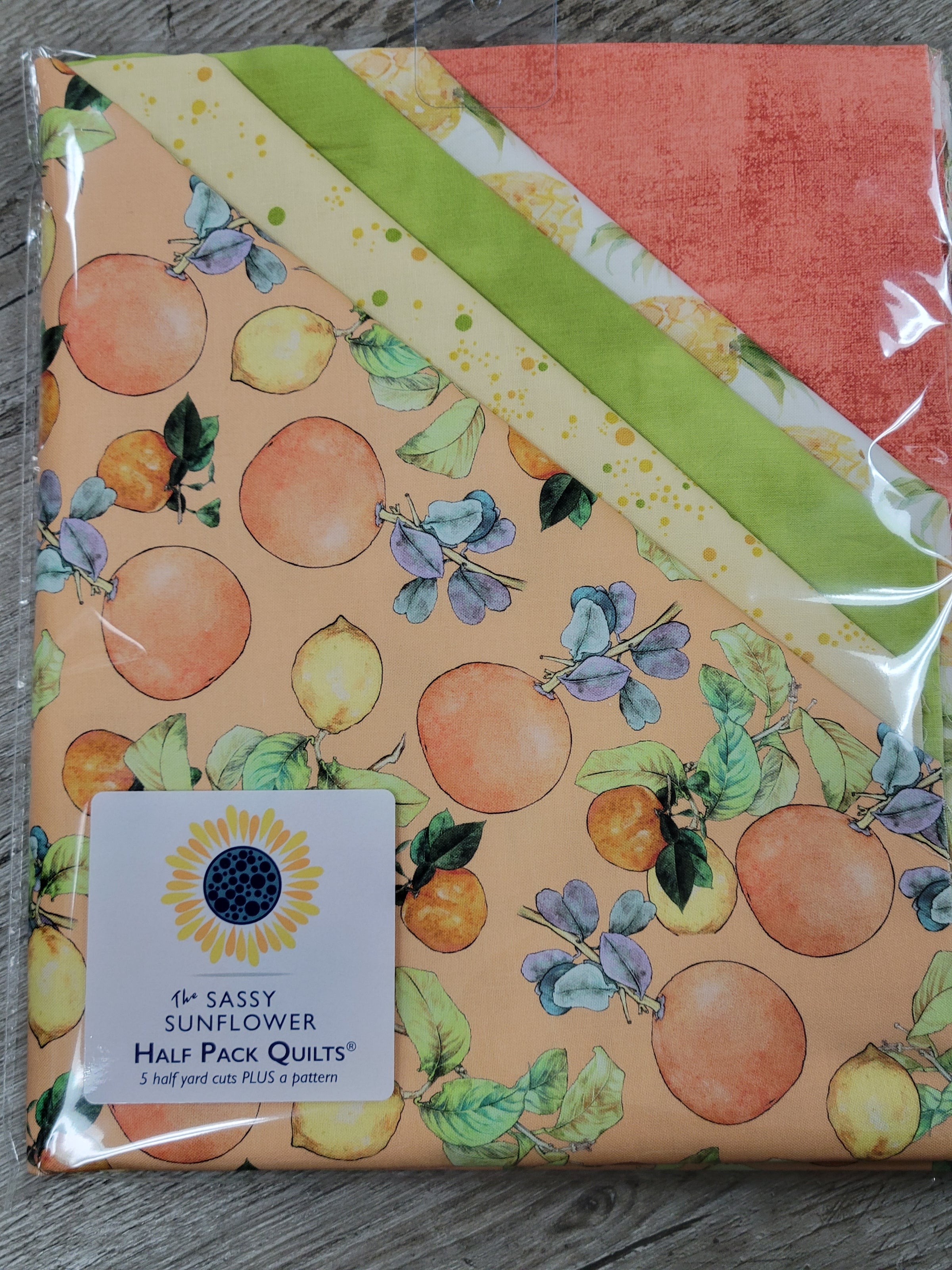 Fruit Basket - The Sassy Sunflower Half Pack Quilts™ Kit