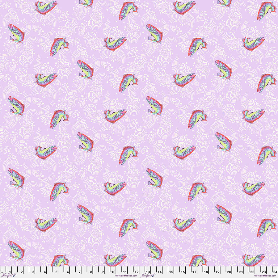 Full Moon Forest II Quilt Fabric by Tula Pink - Sofishticated in Blossom Purple - PWTP249.BLOSSOM