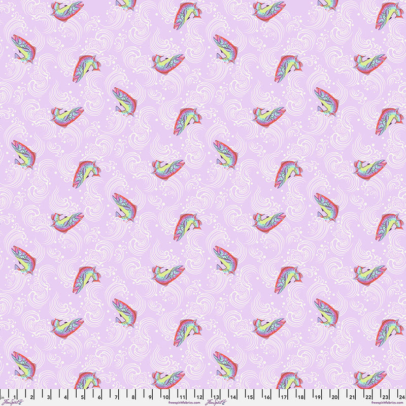 Full Moon Forest II Quilt Fabric by Tula Pink - Sofishticated in Blossom Purple - PWTP249.BLOSSOM