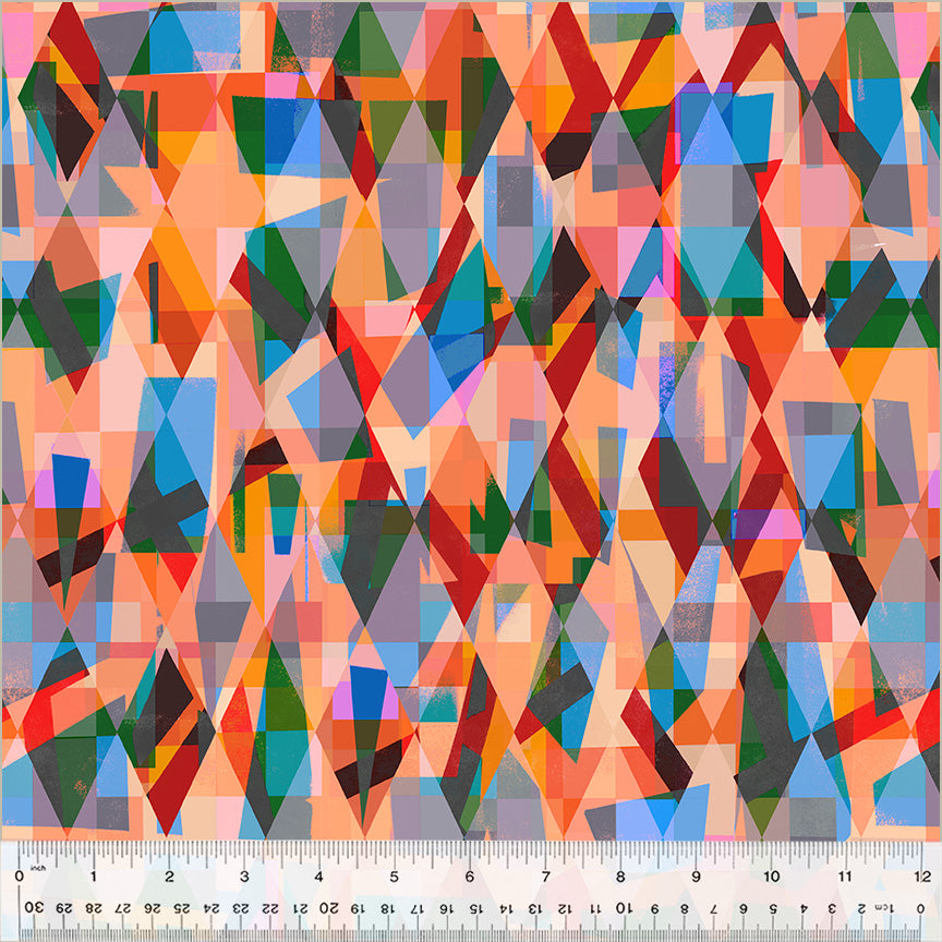 Fur-ever Friends Quilt Fabric - Prism Patch in Multi - 54535D-7