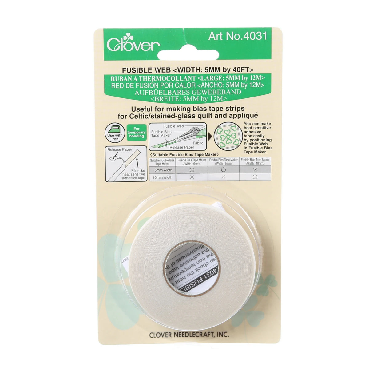 Fusible Web by Clover - 5 mm x 40 ft - 4031