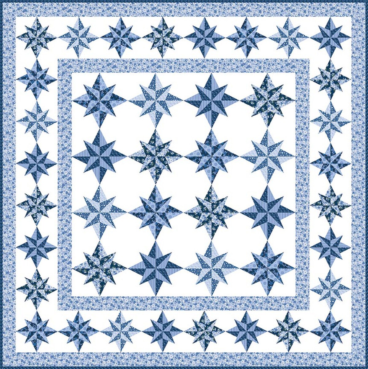 Galaxy Quilt and Runner Pattern by Jill Finley - P112-GALAXY