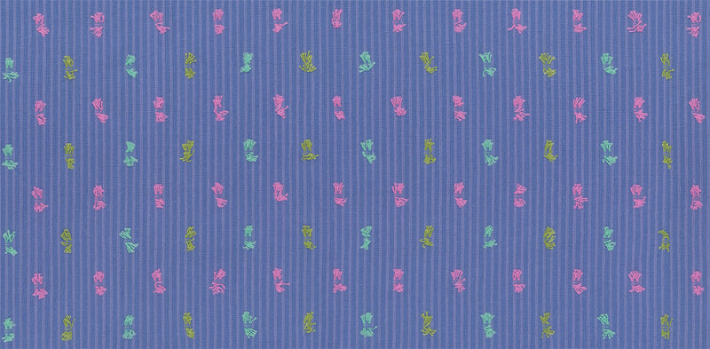 Garden Variety Yarn Dyed Woven Quilt Fabric by Anna Maria Parry - Channeling in Mist Blue - WAMT103-45C