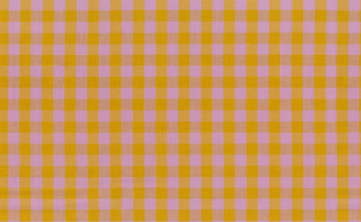 Garden Variety Yarn Dyed Woven Quilt Fabric by Anna Maria Parry - Common Ground in Caramel Gold/Purple - WAMT101-53V