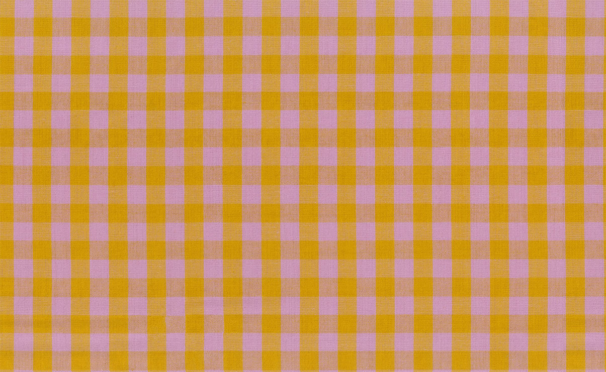 Garden Variety Yarn Dyed Woven Quilt Fabric by Anna Maria Parry - Common Ground in Caramel Gold/Purple - WAMT101-53V