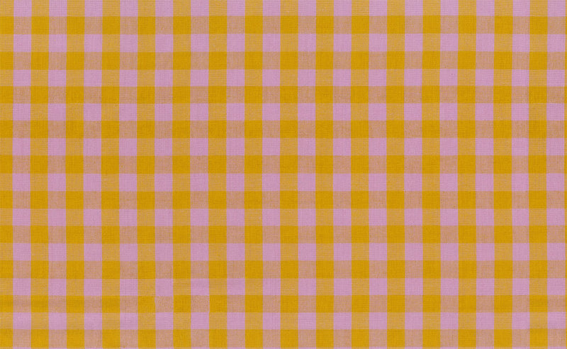 Garden Variety Yarn Dyed Woven Quilt Fabric by Anna Maria Parry - Common Ground in Caramel Gold/Purple - WAMT101-53V