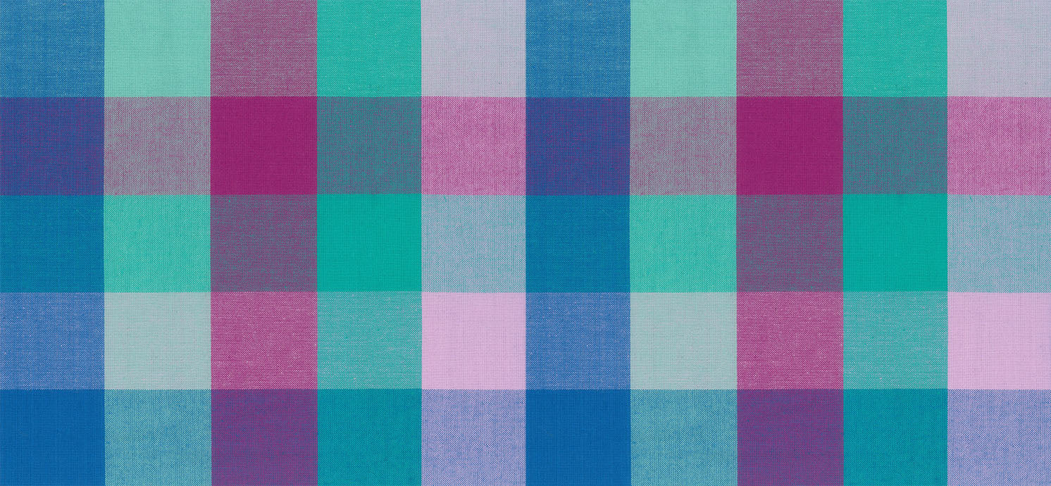 Garden Variety Yarn Dyed Woven Quilt Fabric by Anna Maria Parry - Windowbox in Sea Blue/Purple - WAMT102-72C