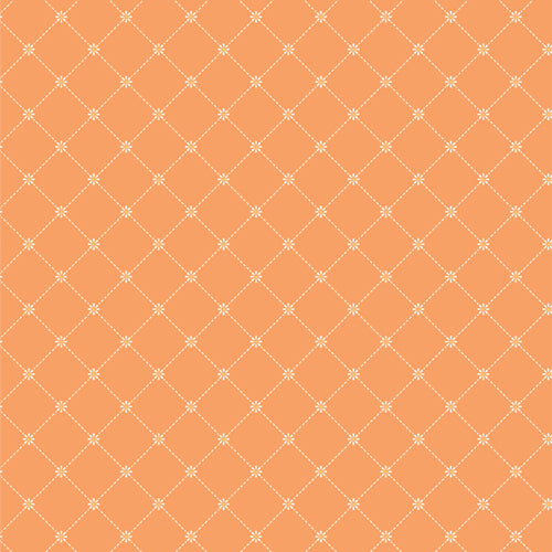 Gardenista Quilt Fabric -  Garden Gate in Orange - CUR8-GA-507