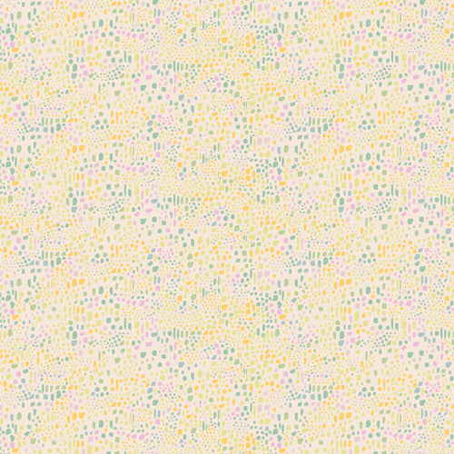 Gardenista Quilt Fabric -  Seedling Scatter in Pastel Multi - CUR8-GA-503
