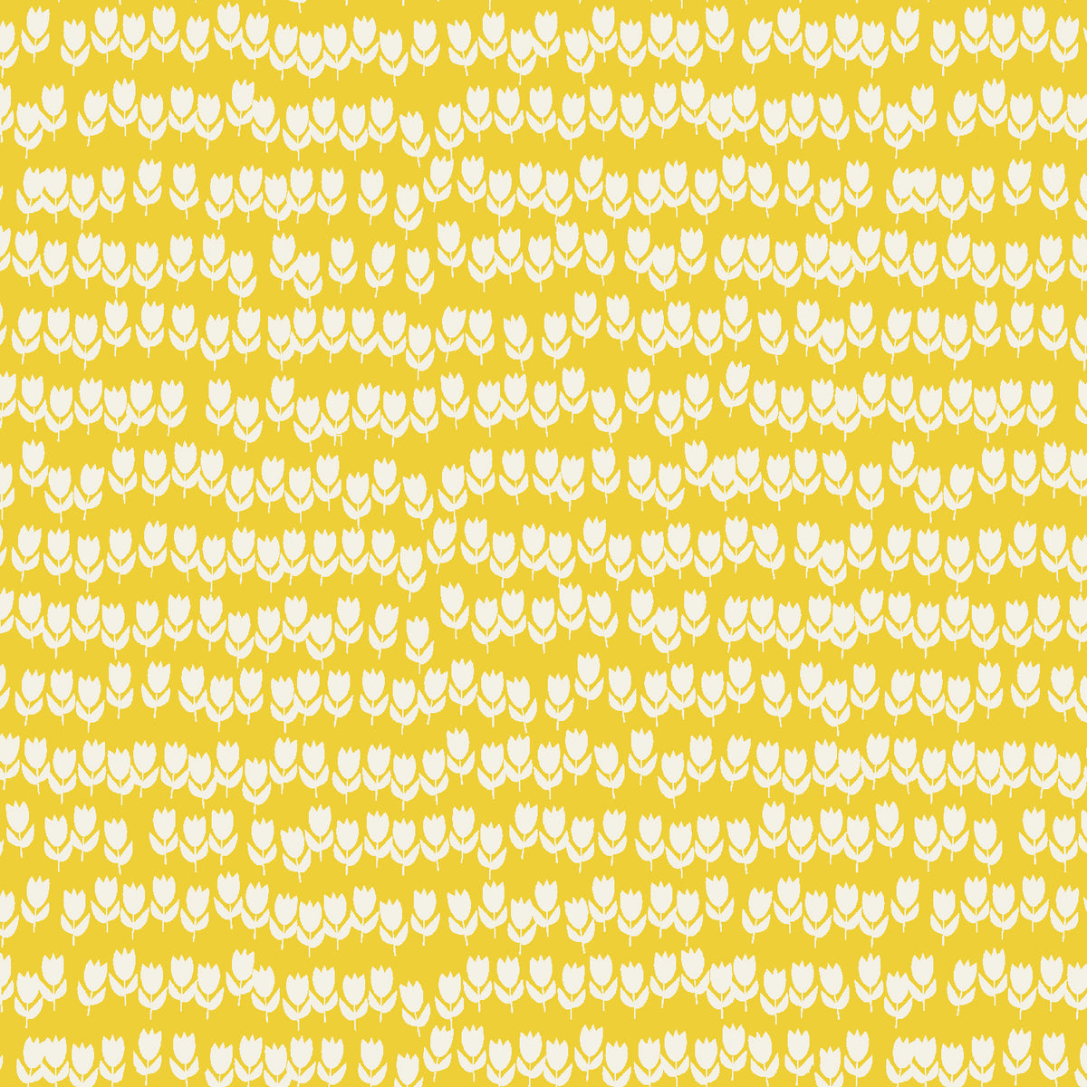 Gathering in the Garden Quilt Fabric by Cotton and Steel - Tulips in Ray of Sunshine Yellow - RC104-RS2