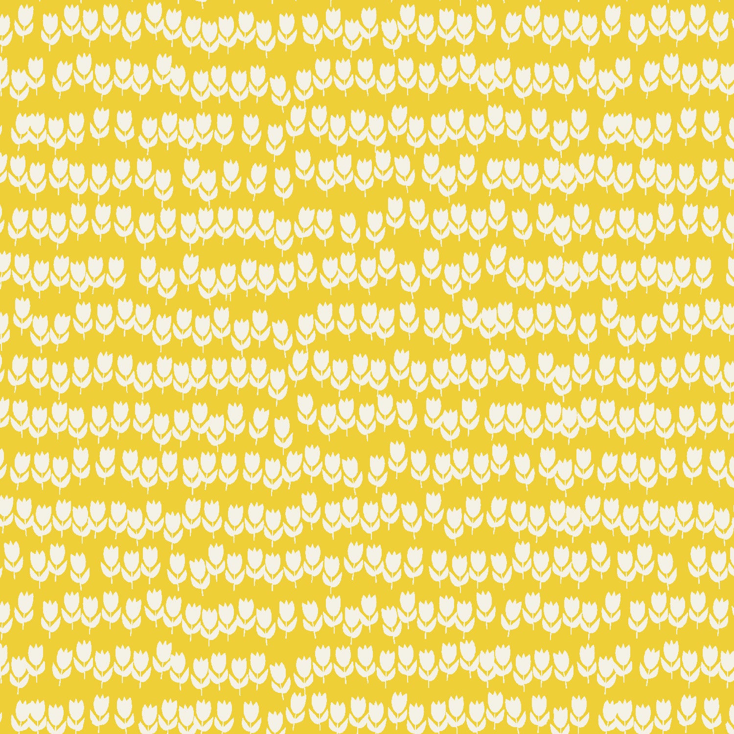 Gathering in the Garden Quilt Fabric by Cotton and Steel - Tulips in Ray of Sunshine Yellow - RC104-RS2