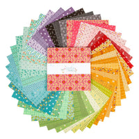 Gentler Times Quilt Fabric by Lori Holt - 10" Stacker - set of 42 10" squares - 10-16470-42