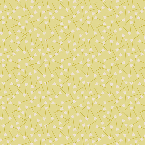 GeoBloom Quilt Fabric - Flower Pins in Yellow - SBC-GB-1021