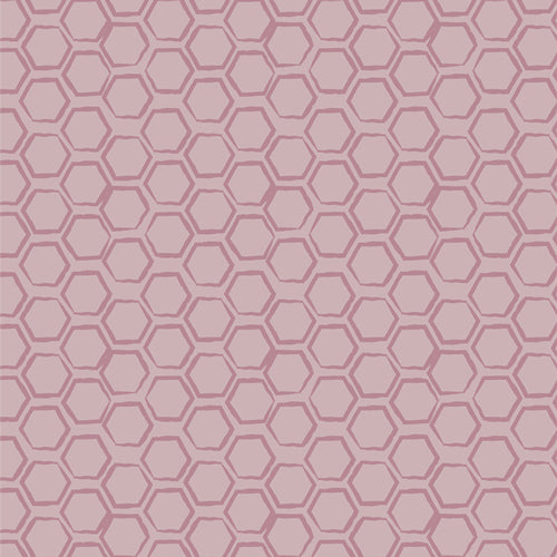 GeoBloom Quilt Fabric - Moving Hexagons in Purple - SBC-GB-1053