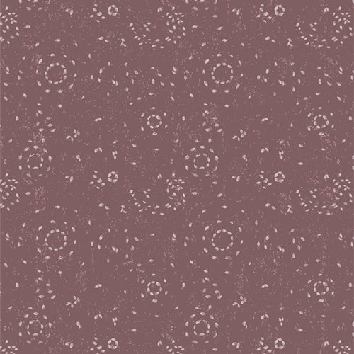 GeoBloom Quilt Fabric - Swirling Leaves in Purple - SBC-GB-1043