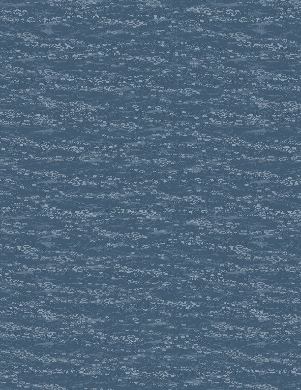 Gone Fishing Quilt Fabric - Water Texture in Blue - 3061 21767 444