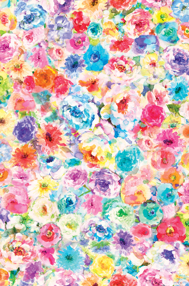Gradients Euphoria Quilt Fabric - &nbsp;Impressionist Floral in Rainbow Multi - 33821 11