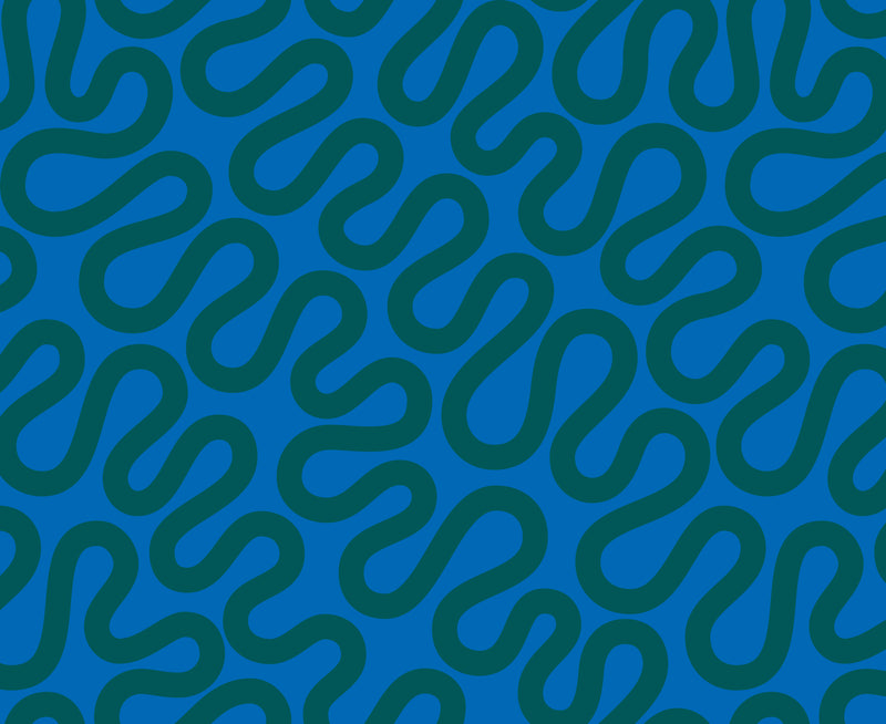 Groove Quilt Fabric  - Unspooled Swirls in Cool Blue - 42372 23