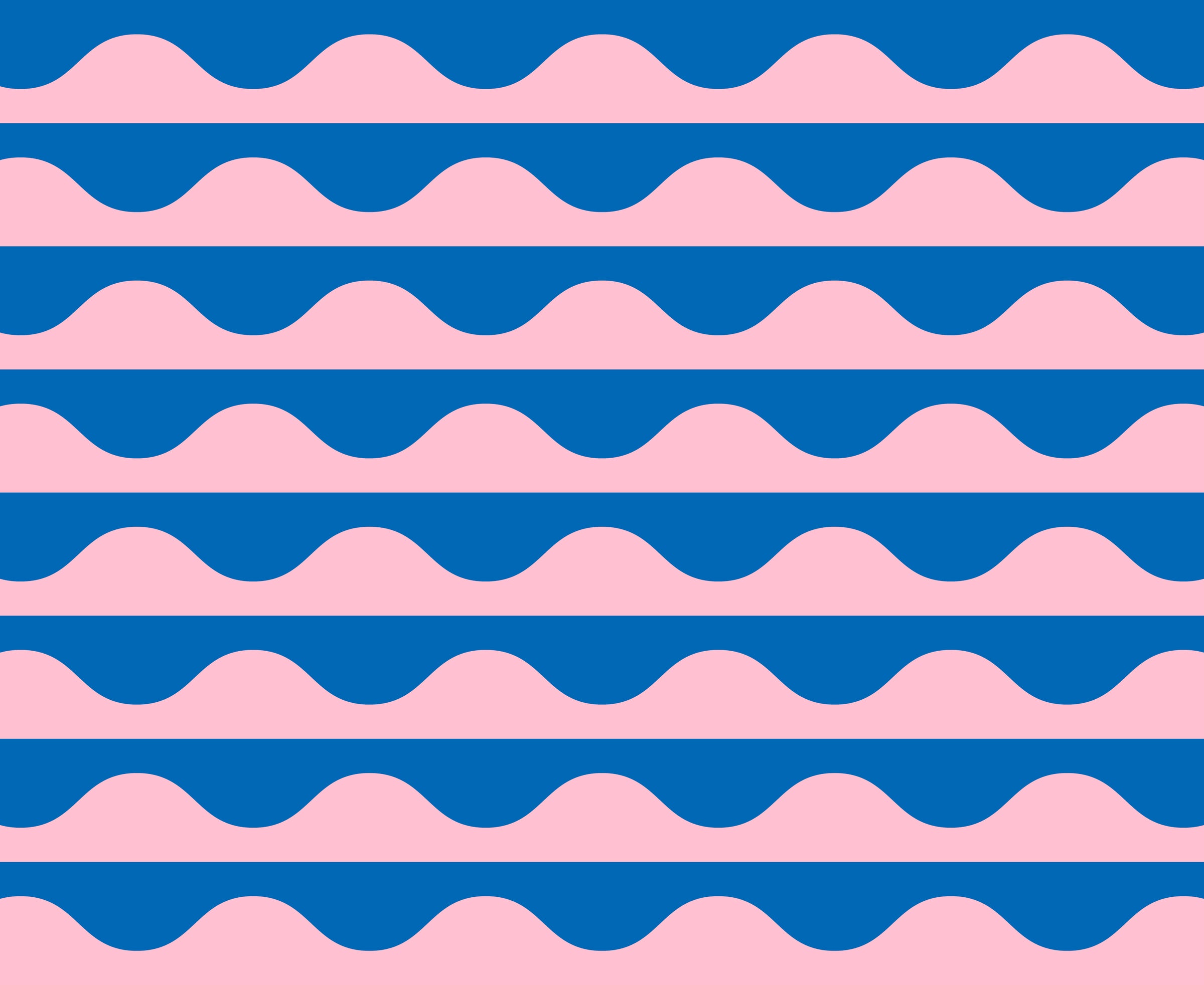 Groove Quilt Fabric  - Wavy Stripes in Cotton Candy Pink/Blue - 42373 23