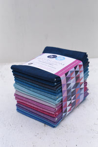 Handloom Quilt Fabric - 16 piece Morning Glory Fat Quarter Color Stories Bundle - FATQHDLM-2