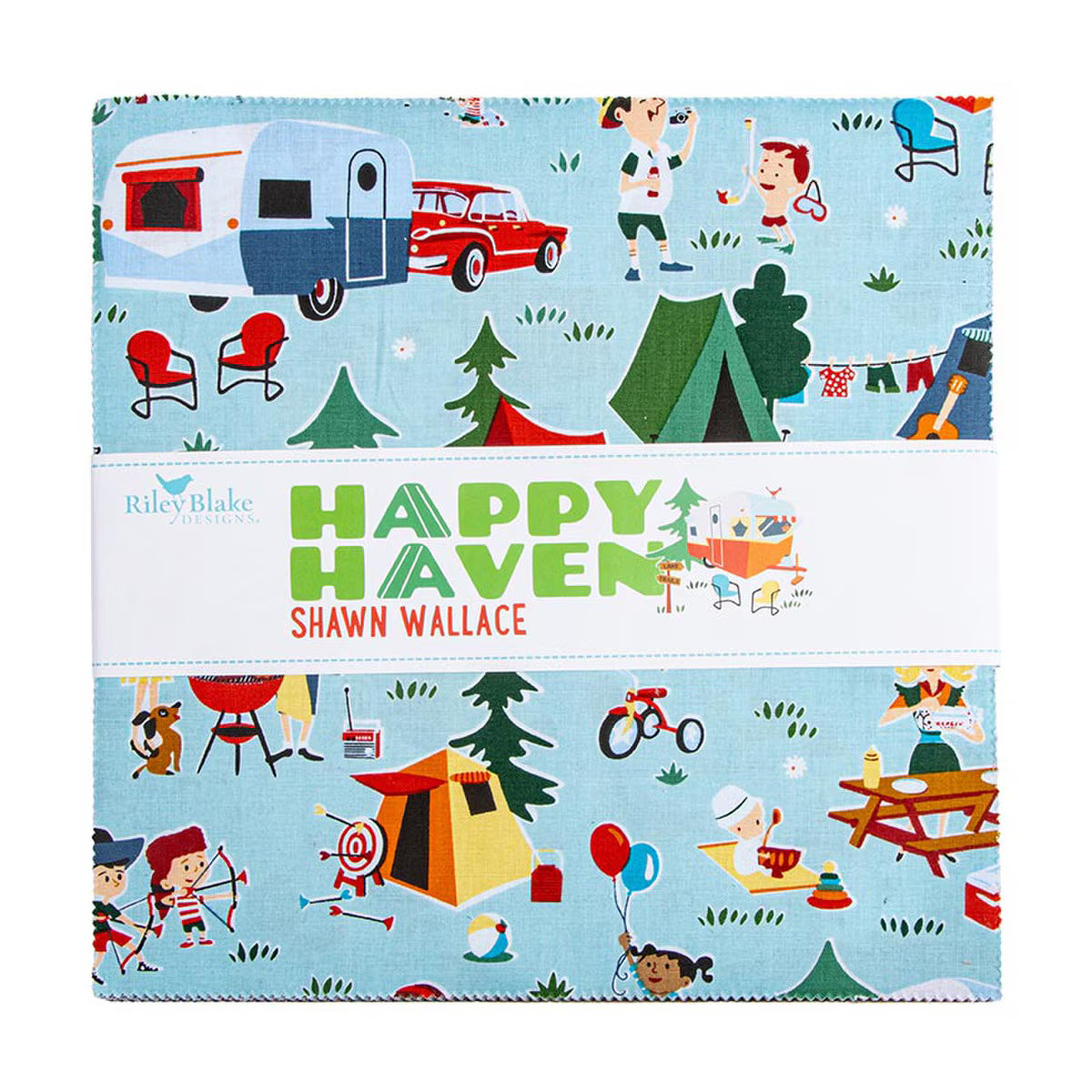 Happy Haven Quilt Fabric - 10" Stacker - set of 42 10" squares - 10-17620-42