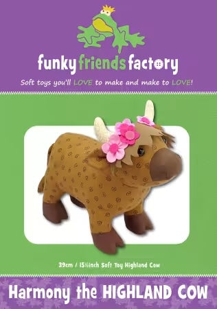 Harmony The Highland Cow Stuffed Animal Quilt Pattern - FF2861