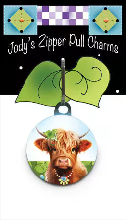 Highland Cow Zipper Charm - JHDZP-90
