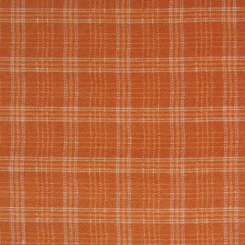 Highland Flannel Quilt Fabric -  Crosshatch Plaid in Spice Orange (Dobby) - F-12803 - COTTON FLANNEL