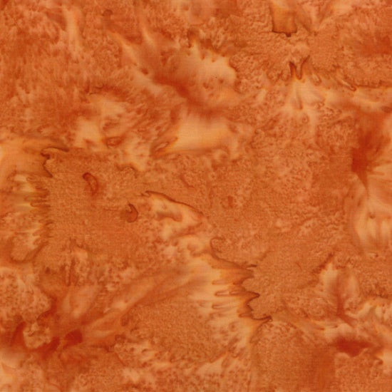 Hoffman Bali Watercolors Batik Solid Quilt Fabric - Bourbon Orange - 1895-572